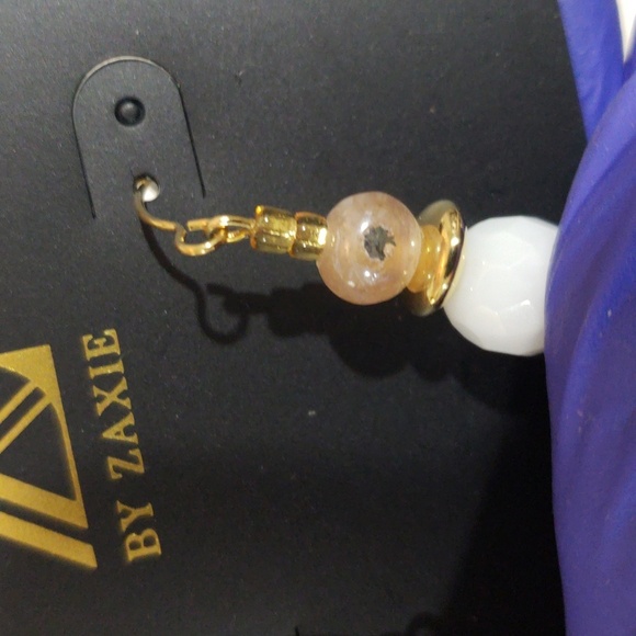 Elegant Gold tone Colorful Beaded Drop Dangle Earrings - Women's Fashion Jewelry - Picture 8 of 8